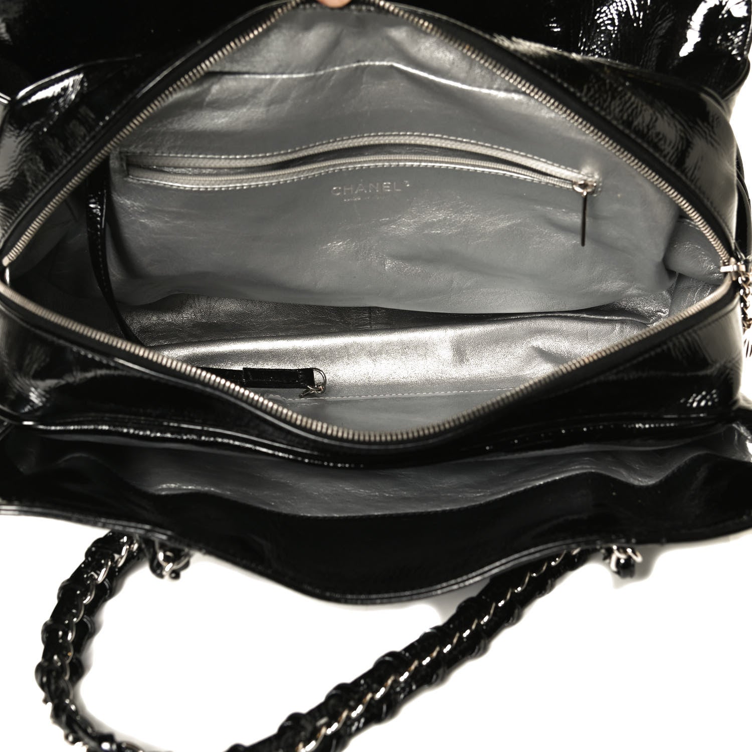 Chanel Patent Calfskin Large Luxe Ligne Tote Black 4 of 10