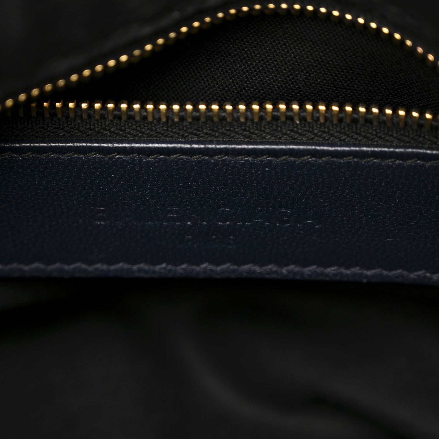 Balenciaga Chevre Gold Metallic Edge Hardware Town Bleu Nuit Dark Sea 6 of 15