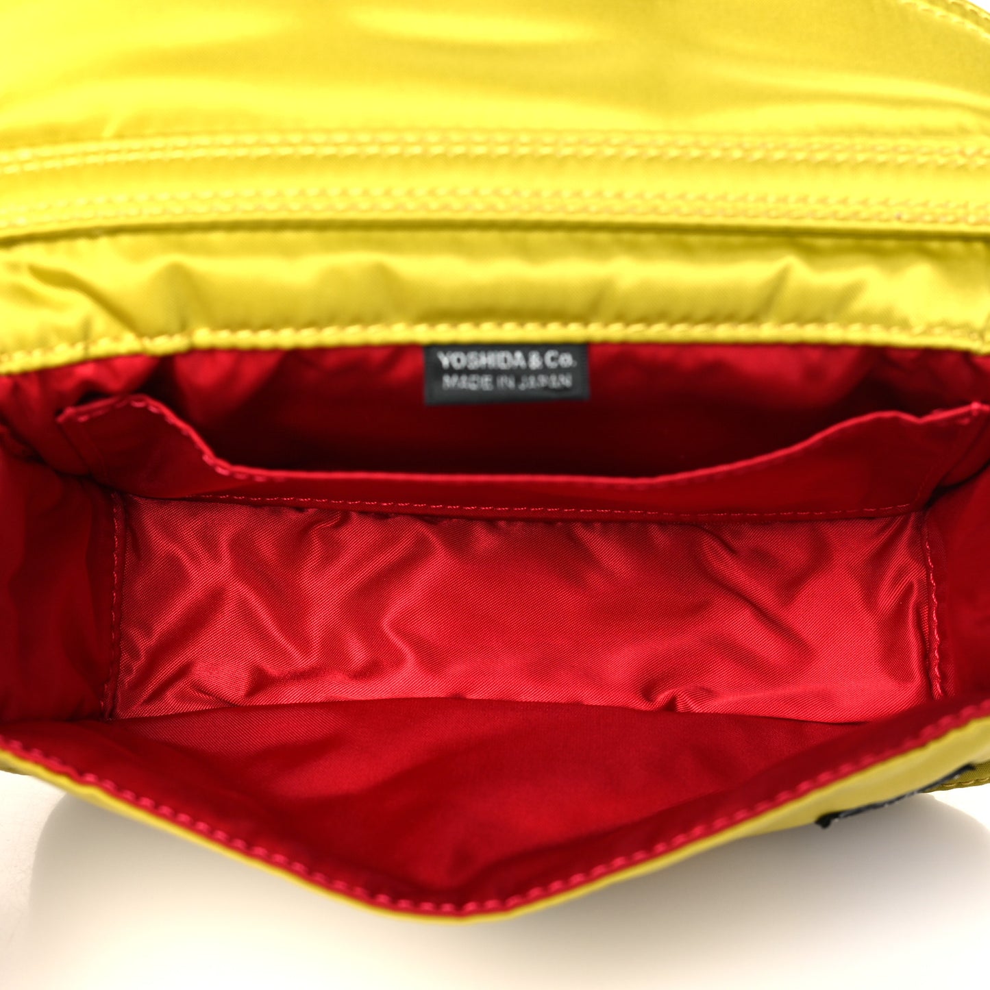 X PORTER Technical Fabric Vlogo Loco Small Crossbody Bag Yellow