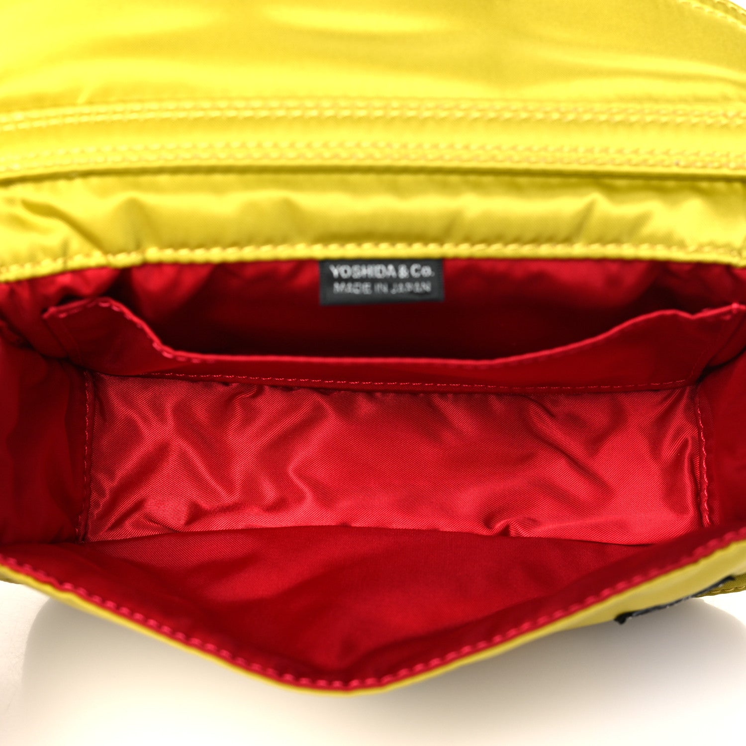 Valentino Garavani X PORTER Technical Fabric Vlogo Loco Small Crossbody Bag Yellow 5 of 10