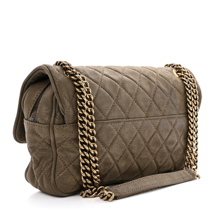 Chanel Iridescent Calfskin Quilted Small Shiva Flap Khaki 3 of 10
