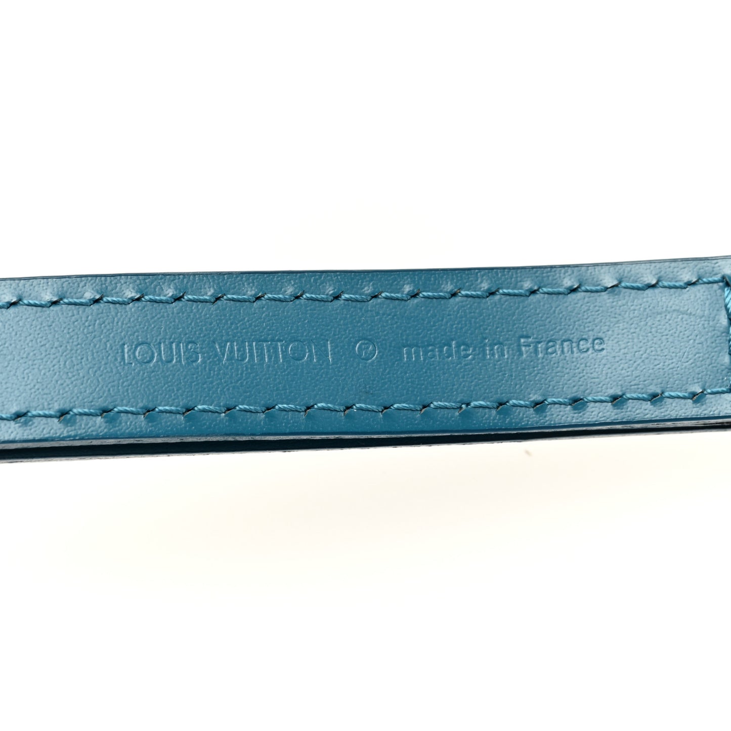 Calfskin Adjustable Shoulder Strap Cyan