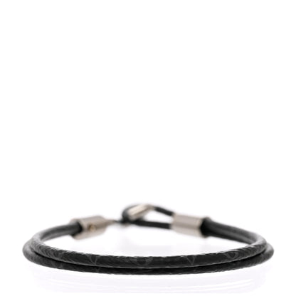 Louis Vuitton Monogram Eclipse LV Pin Bracelet 19 Grey 3 of 7