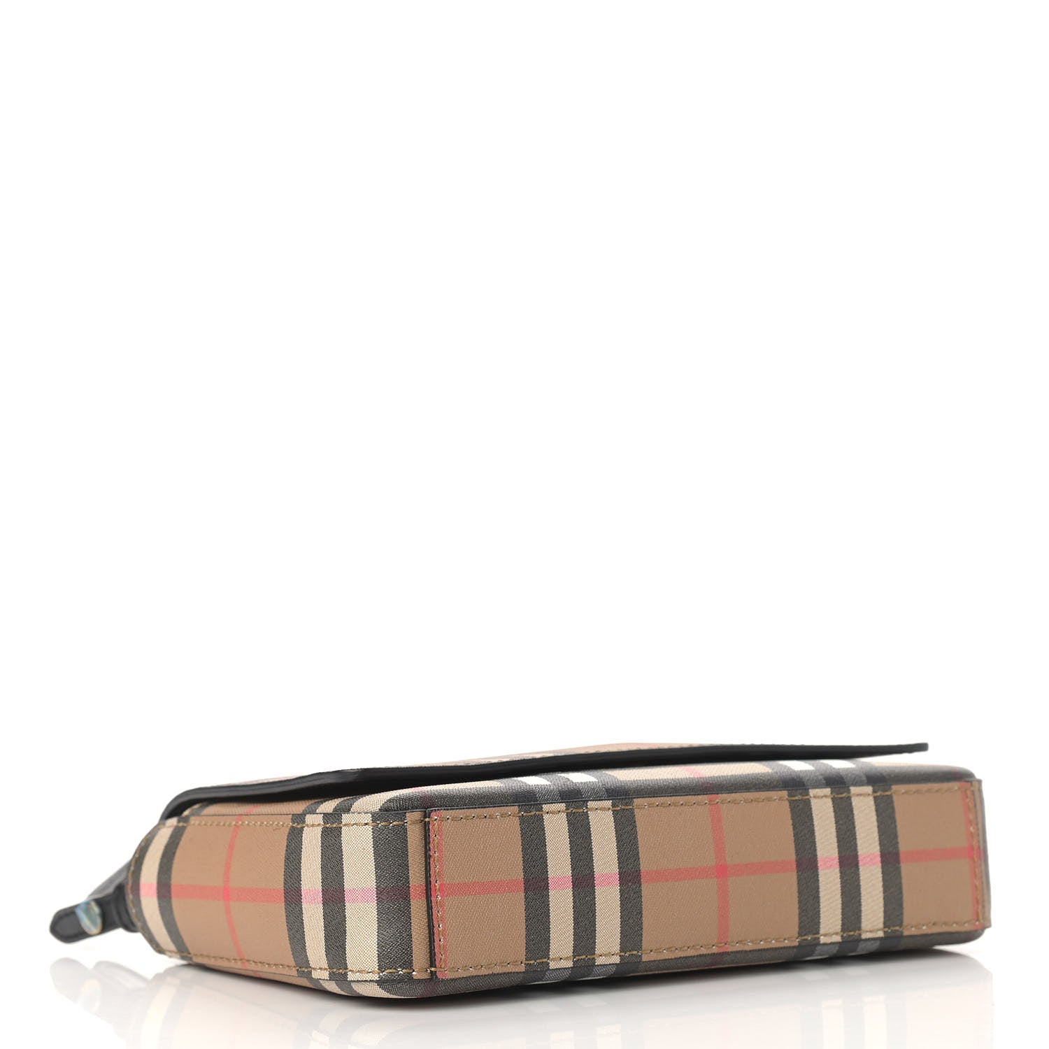 Burberry House Check Tartan Mix Hampshire Crossbody Antique Yellow Black 4 of 12