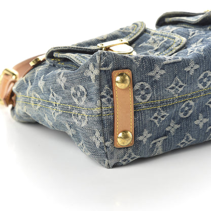 Louis Vuitton Monogram Denim Baggy PM Blue 6 of 11