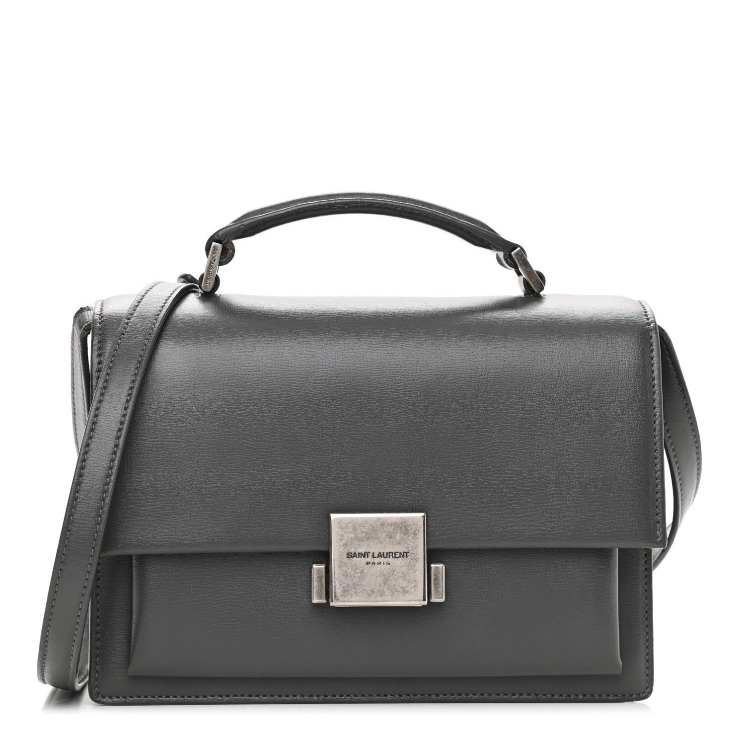 Saint Laurent Smooth Calfskin Suede Medium Bellechasse Grey 1 of 16