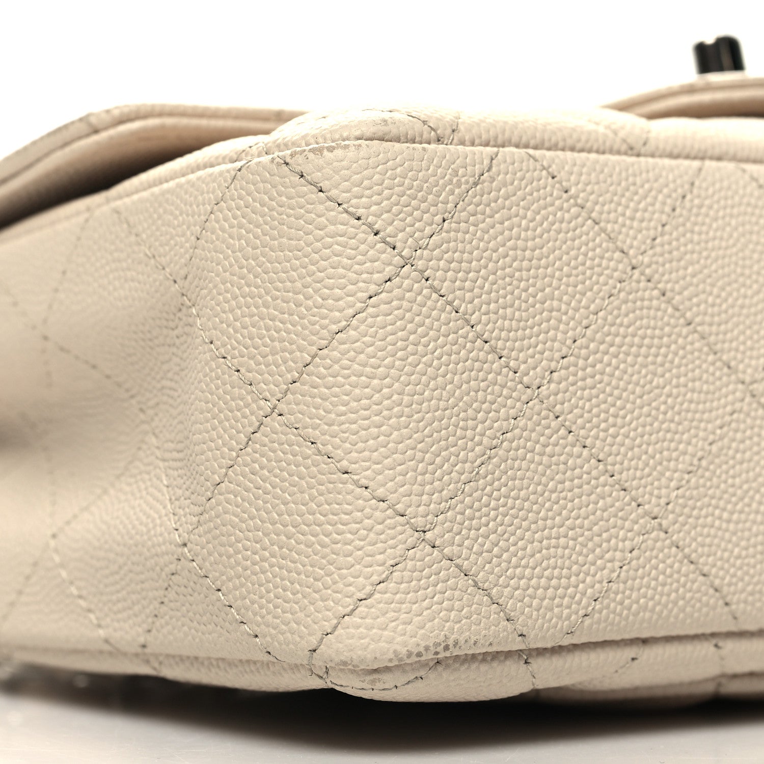 Chanel Caviar Quilted Mini Rectangular Flap Light Beige 9 of 12