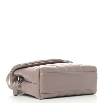 Saint Laurent Calfskin Y Quilted Monogram Toy Loulou Crossbody Bag Light Natural 3 of 4