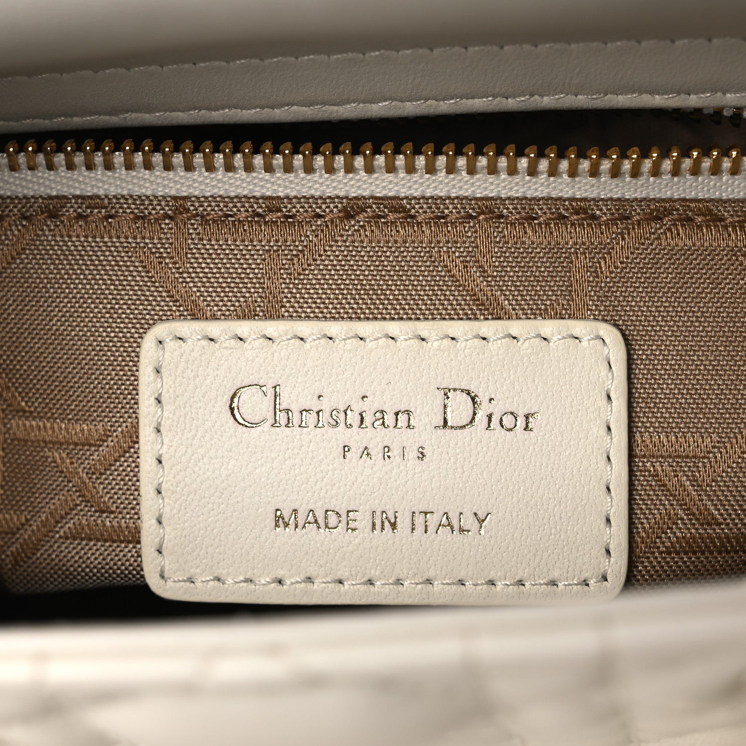 Christian Dior Lambskin Cannage Small My ABCDior Lady Dior White 6 of 12
