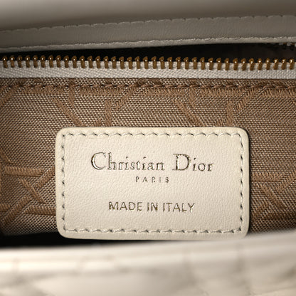 Christian Dior Lambskin Cannage Small My ABCDior Lady Dior White 6 of 12
