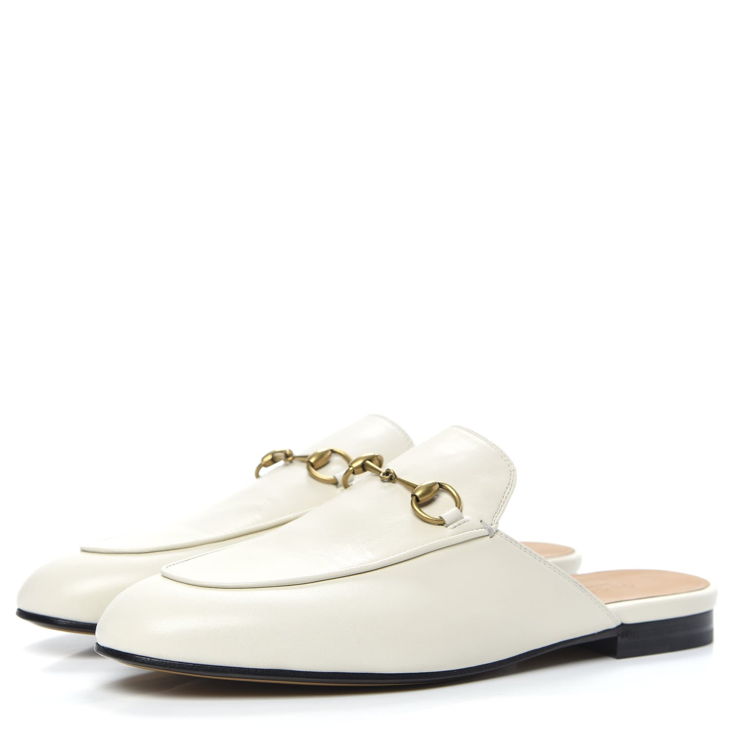 Gucci Malaga Kid Womens Princetown Slippers 38.5 Mystic White 3 of 11