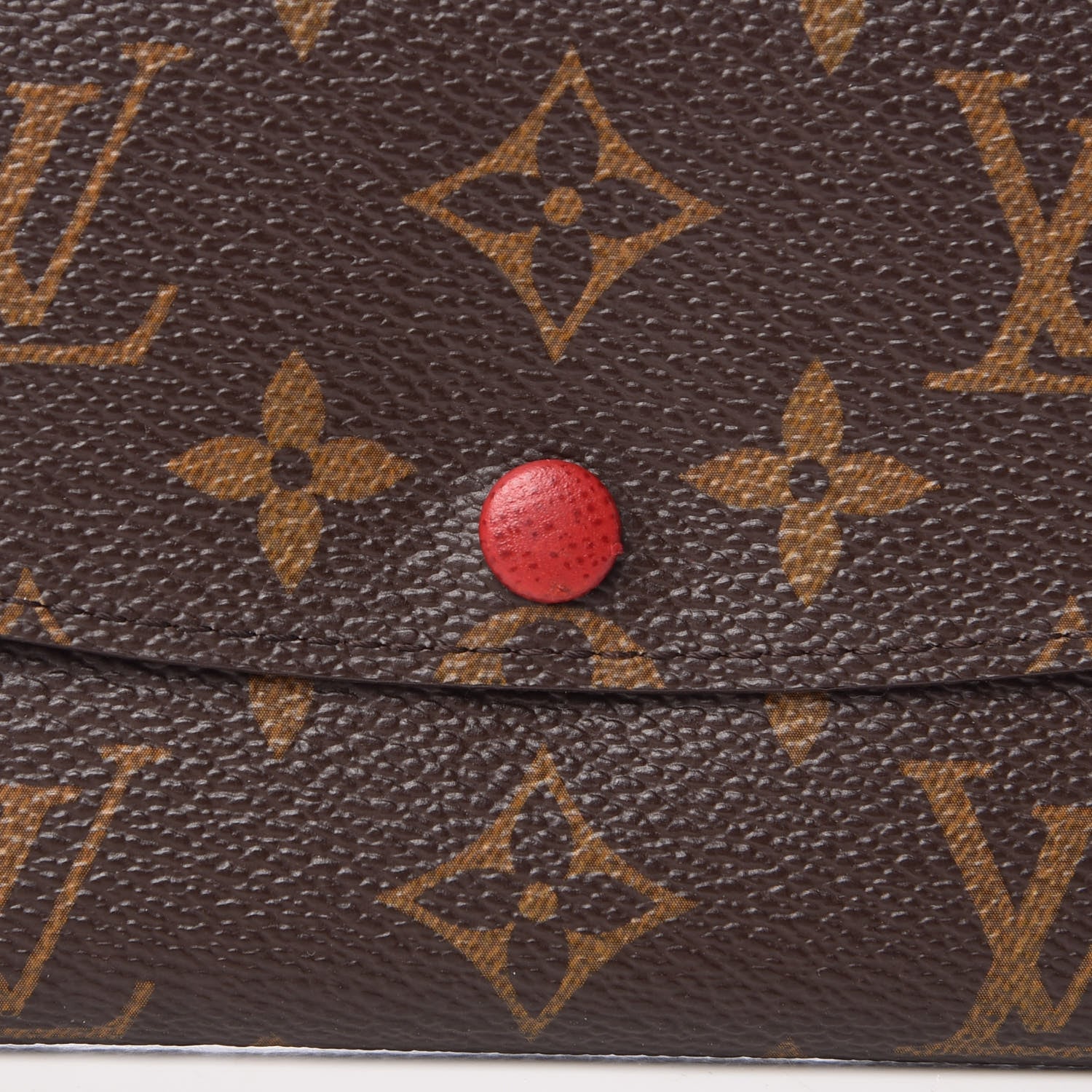 Louis Vuitton Monogram Emilie Wallet Red 10 of 10