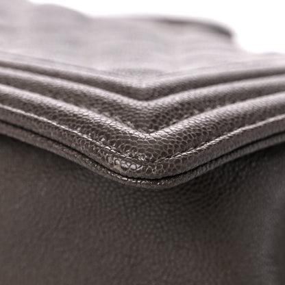 Chanel Caviar Quilted Medium Boy Flap Khaki 11 of 18