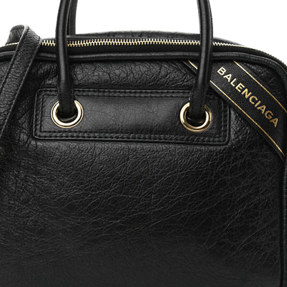 Balenciaga Agneau S Blanket Square Tote Black 7 of 10
