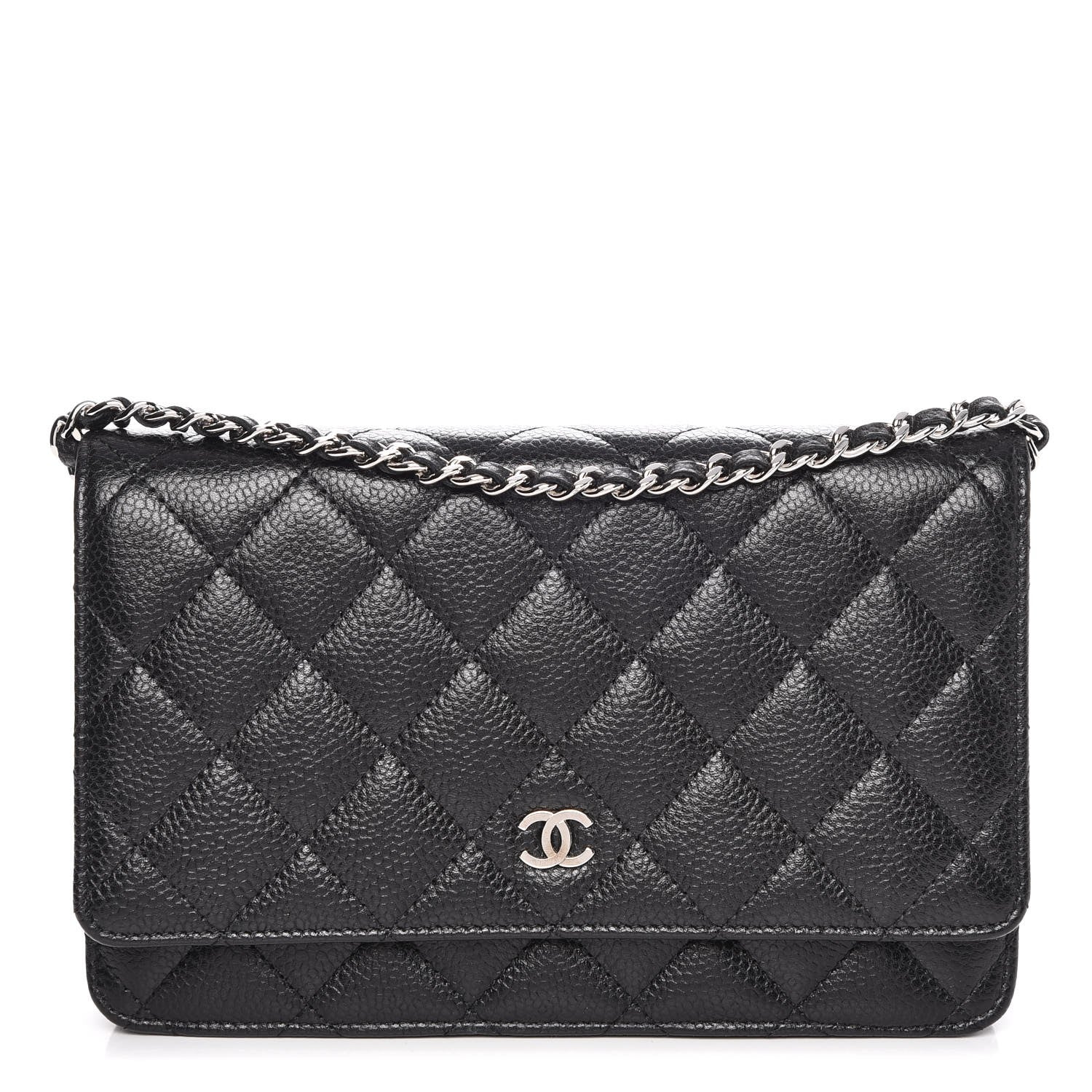 Chanel Caviar Quilted Wallet On Chain WOC Black 1 of 9