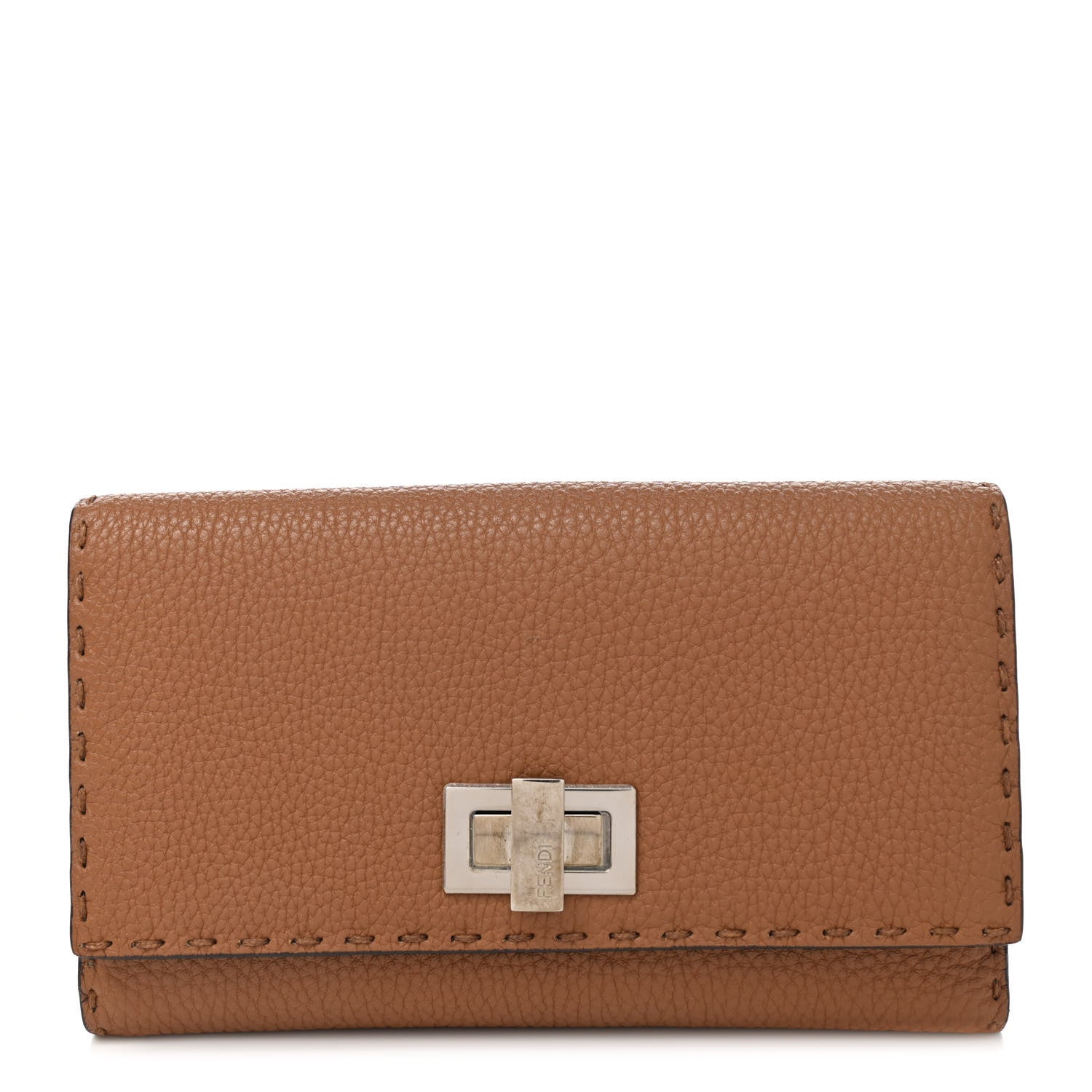 Fendi Cuoio Romano Selleria Peekaboo Continental Wallet Mou 1 of 11