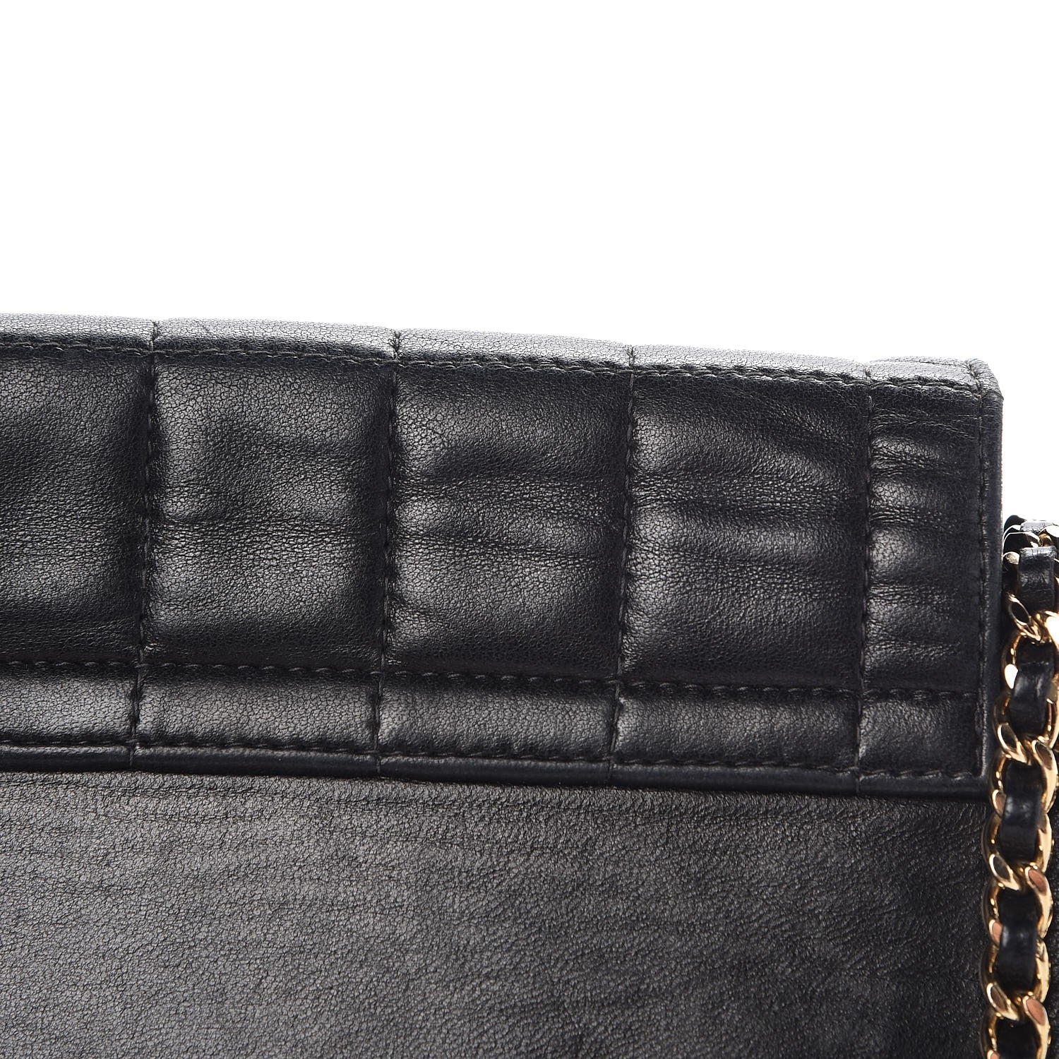 Chanel Lambskin Chocolate Bar Accordion Flap Black 8 of 10