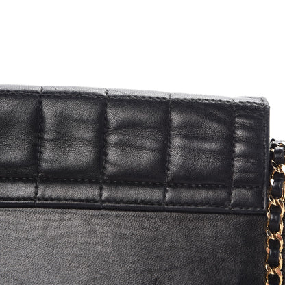 Chanel Lambskin Chocolate Bar Accordion Flap Black 8 of 10