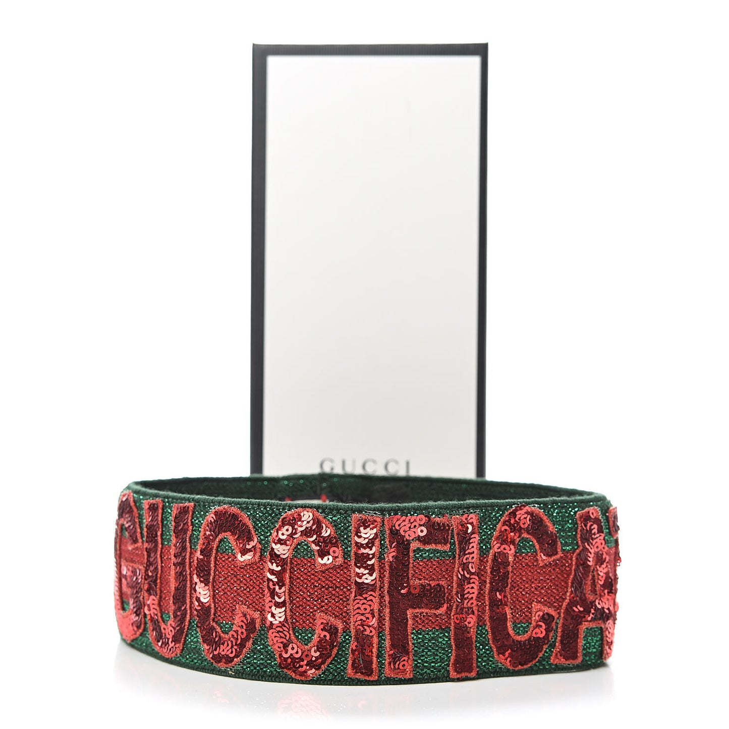 Sequin Headband Red Green