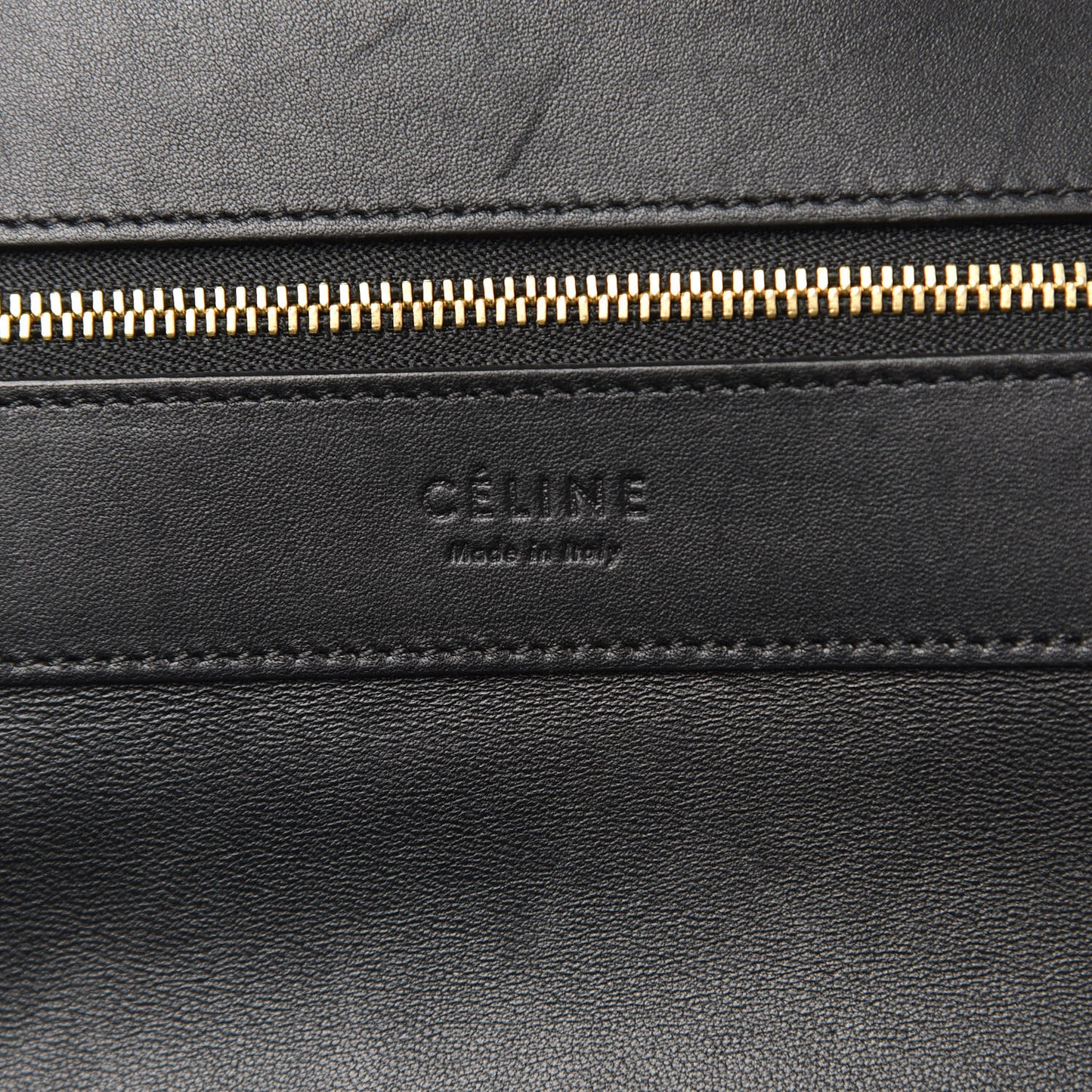 Lambskin Horizontal Cabas Black
