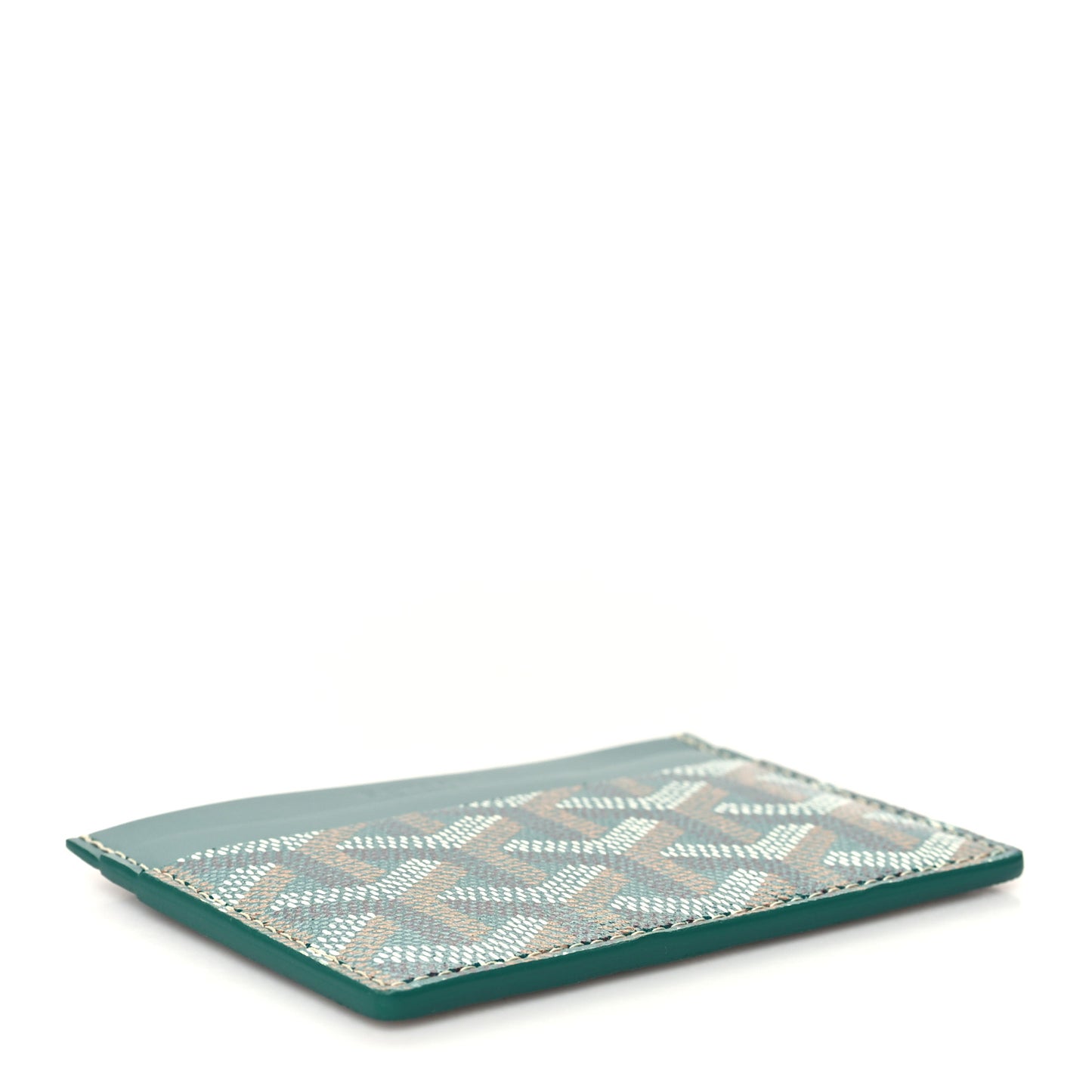 Goyardine Saint Sulpice Card Holder Green
