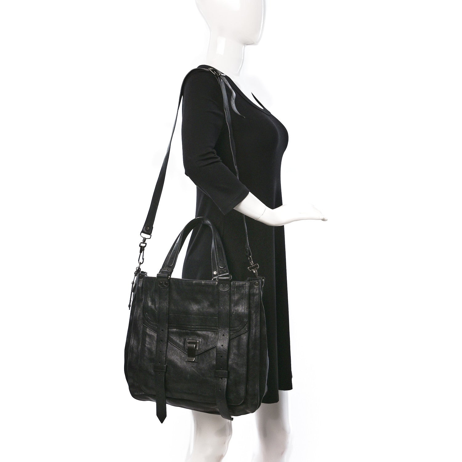 Proenza Schouler Lambskin PS1 Tote Black 2 of 8