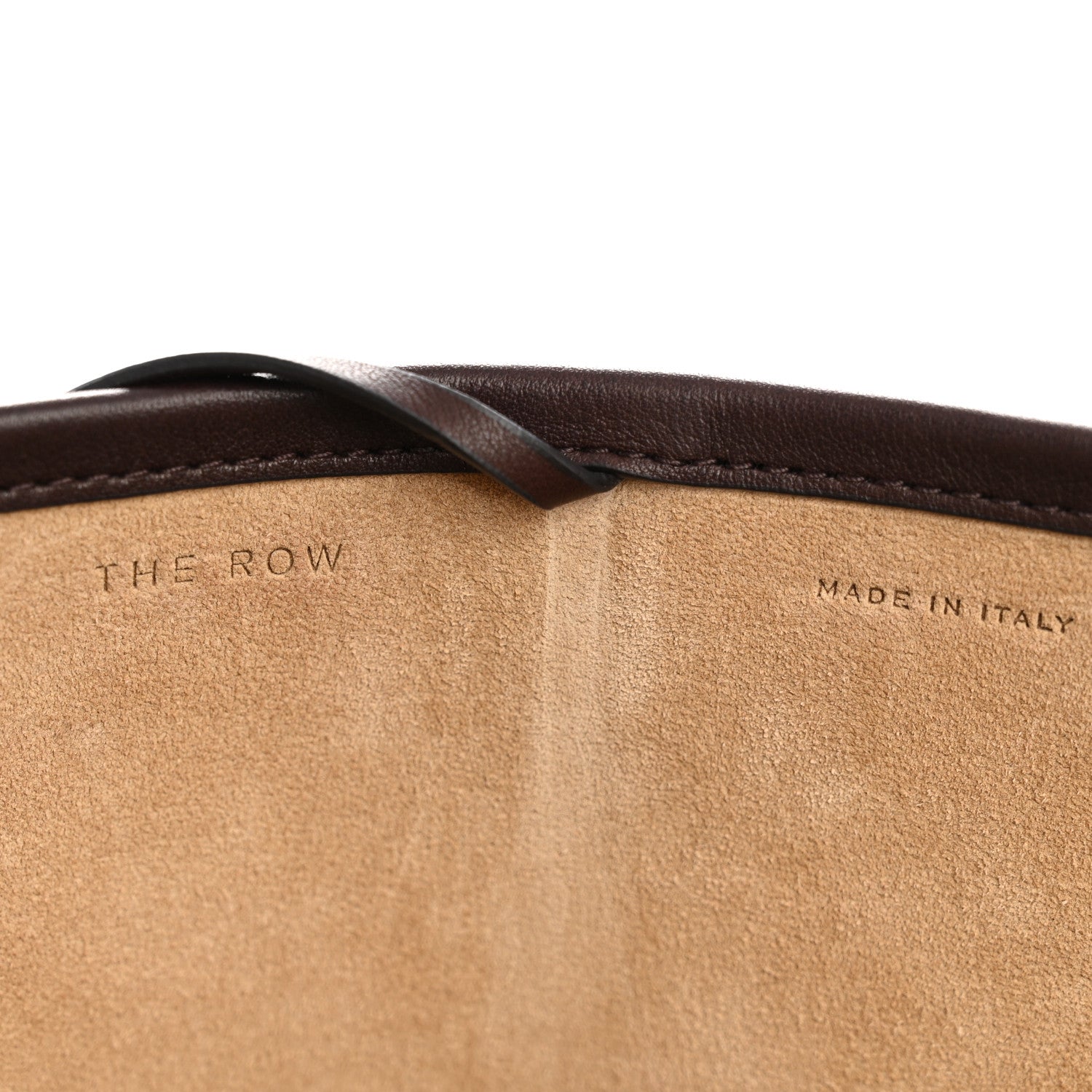 The Row Polished Saddle Calfskin Large N/S Park Tote Chestnut 6 of 10