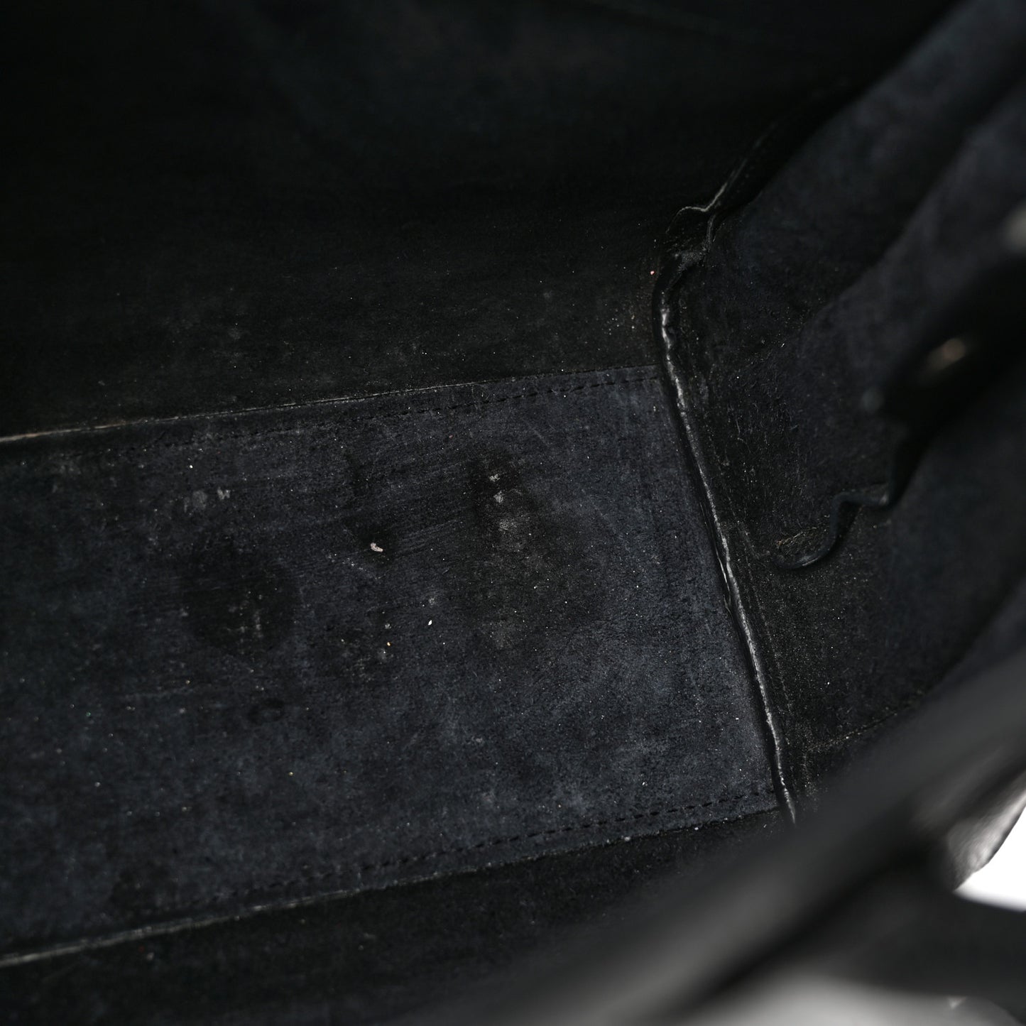 Grained Calfskin Baby Sac De Jour Souple Black