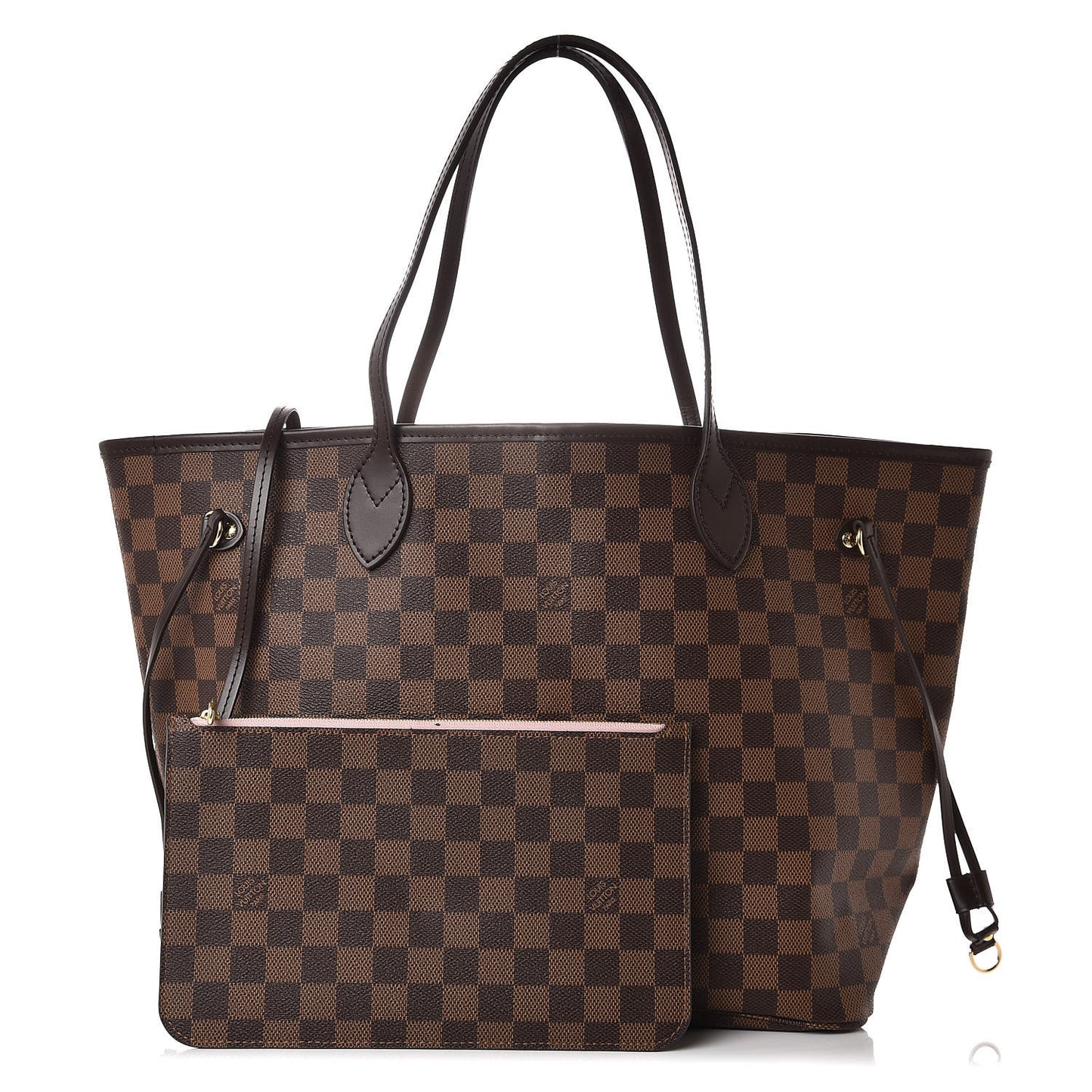 Damier Ebene Neo Neverfull MM Rose Ballerine