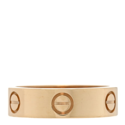 Cartier 18K Yellow Gold 5.5mm LOVE Ring 56 7.5 3 of 4