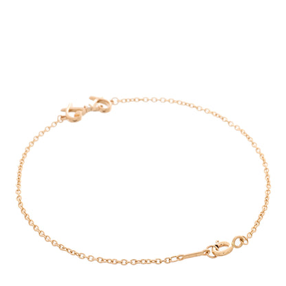 Tiffany 18K Rose Gold Diamond Double Loving Heart Bracelet 2 of 5
