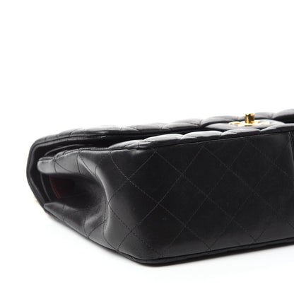Chanel Lambskin Quilted Jumbo Double Flap Black 7 of 15