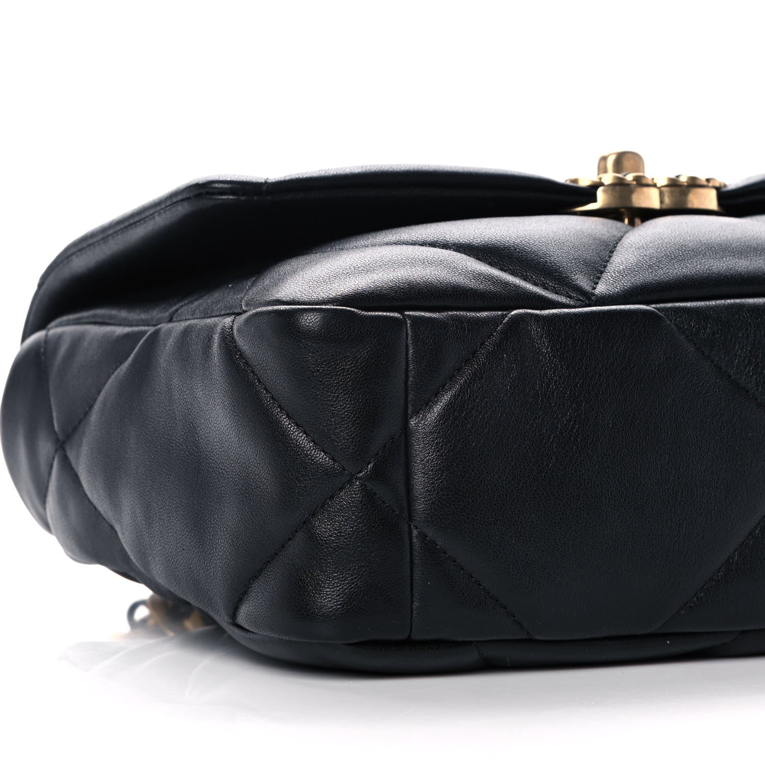 Chanel Lambskin Quilted Medium Chanel 19 Flap Black 9 of 10