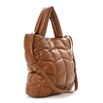 Mulberry Nappa Pillow Quilted Big Softie Tote Tobacco Brown 3 of 9