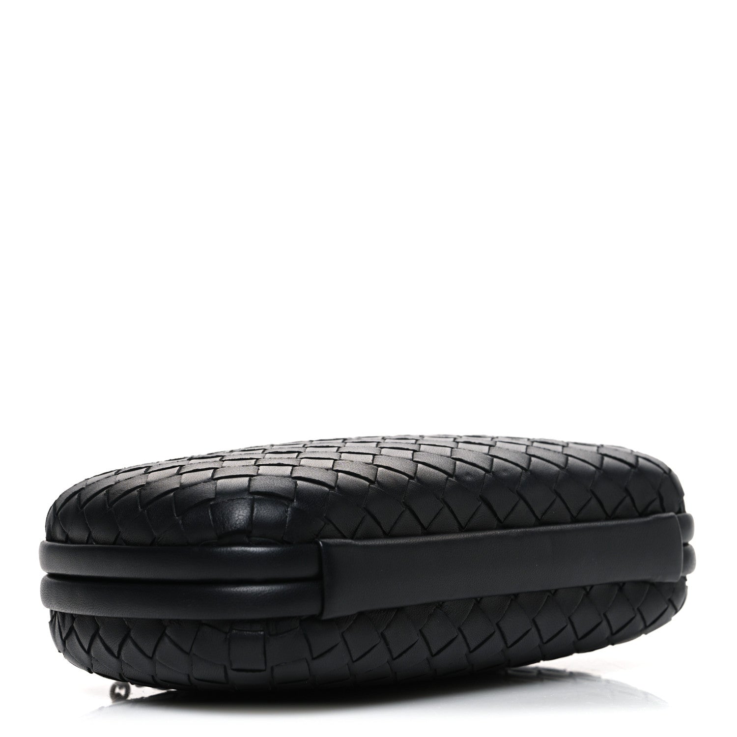 Bottega Veneta Nappa Intrecciato Chain Knot Clutch Black 4 of 9