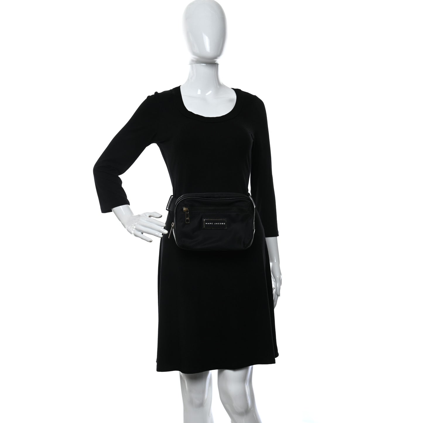 Nylon Logo Belt Bag Black
