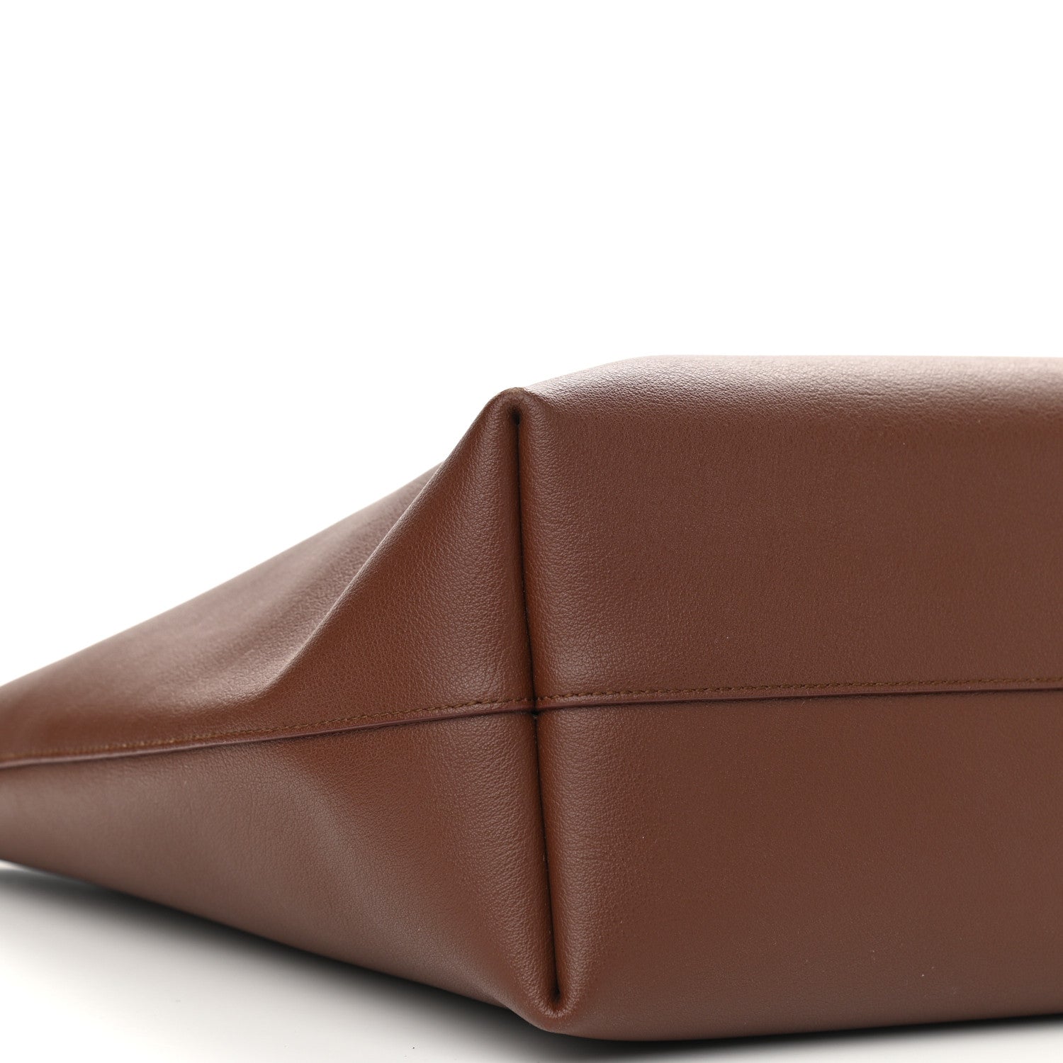 Saint Laurent Calfskin Large Shopping Tote Old Brandy 9 of 10