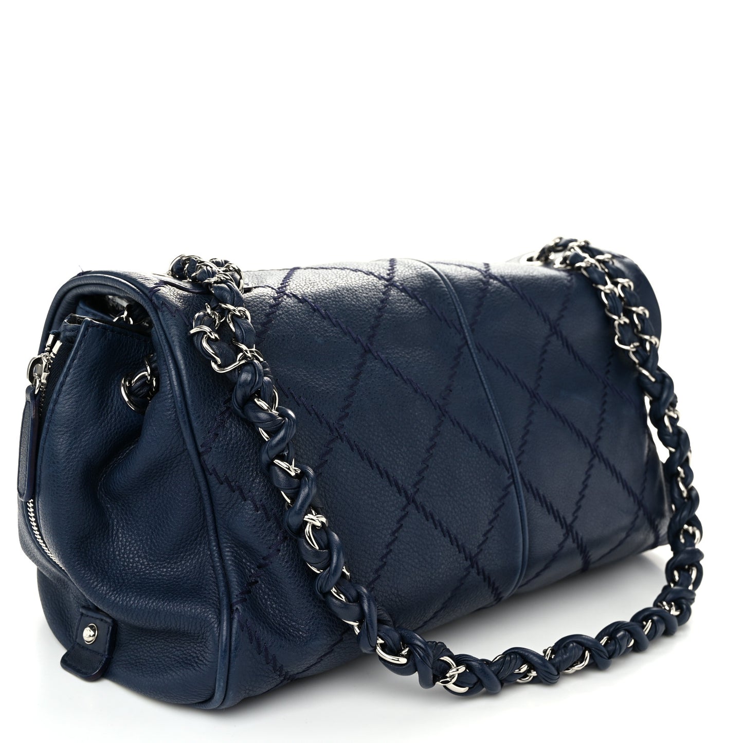 Calfskin Large Darjeeling Flap Blue