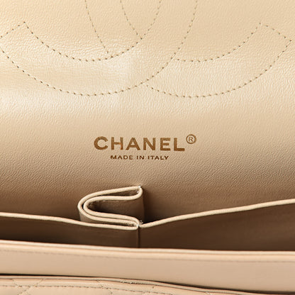 Chanel Lambskin Quilted Jumbo Double Flap Beige Clair 6 of 10