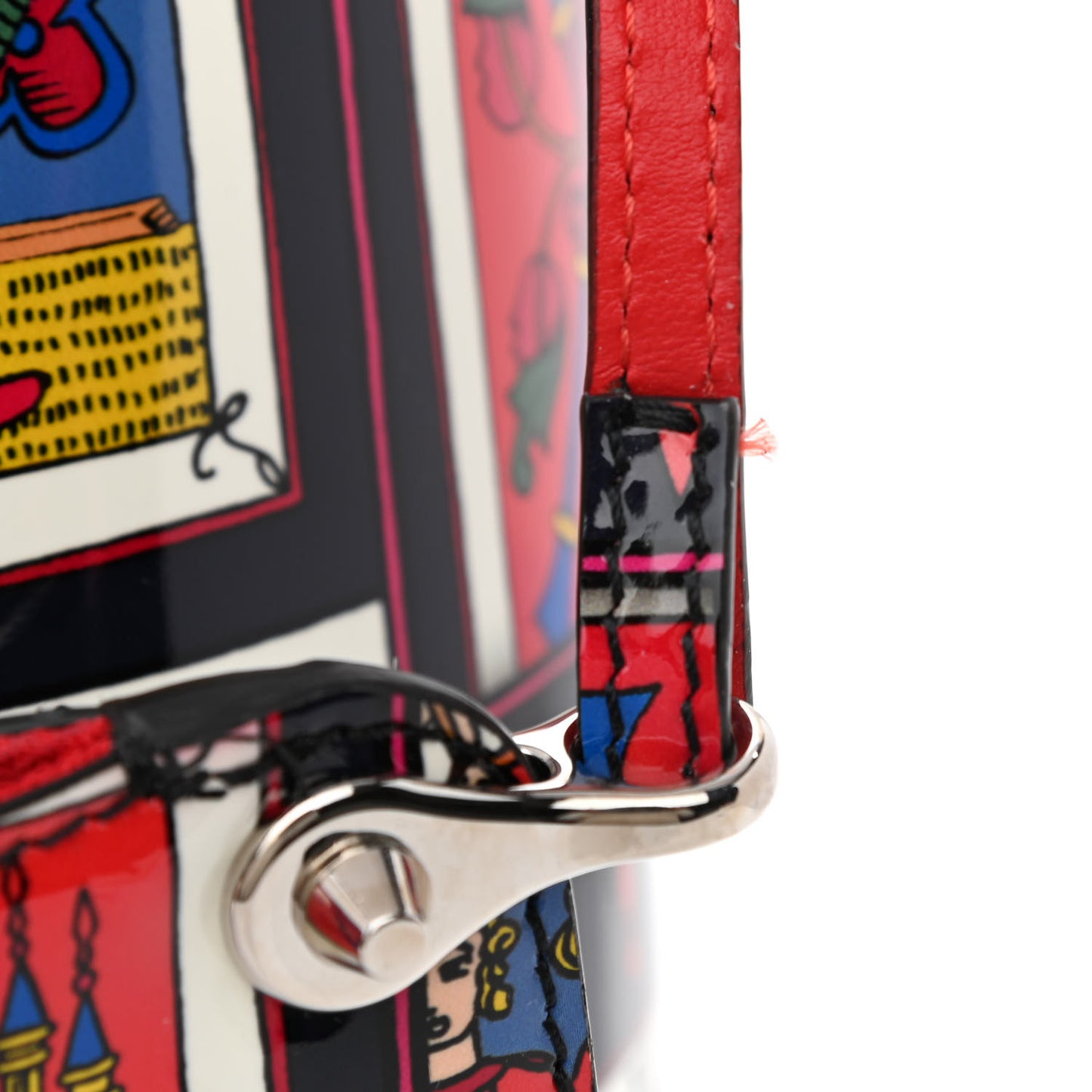 Patent Calfskin Small Tarot Cabata Tote Multicolor