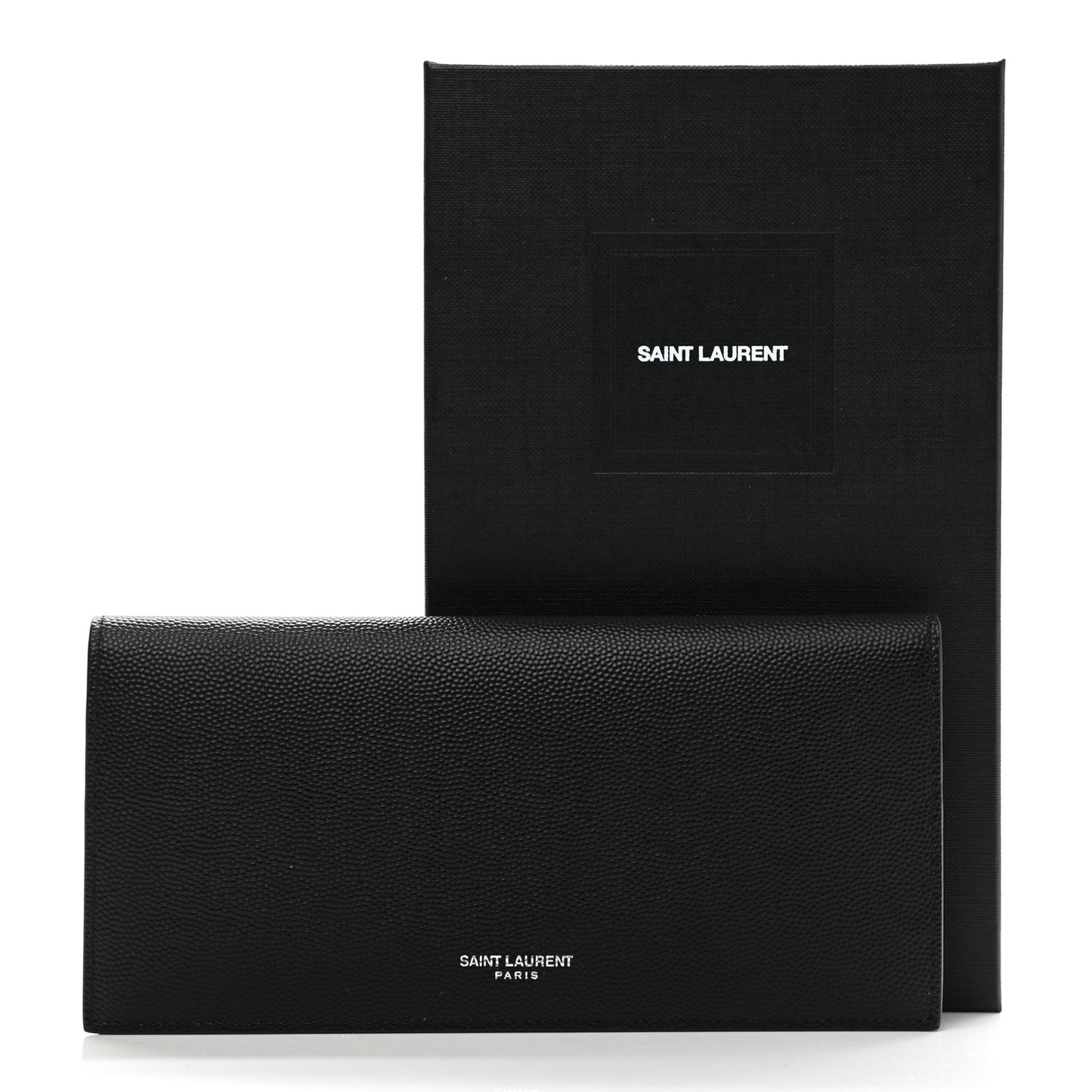 Grain De Poudre Foldover Logo Wallet Black