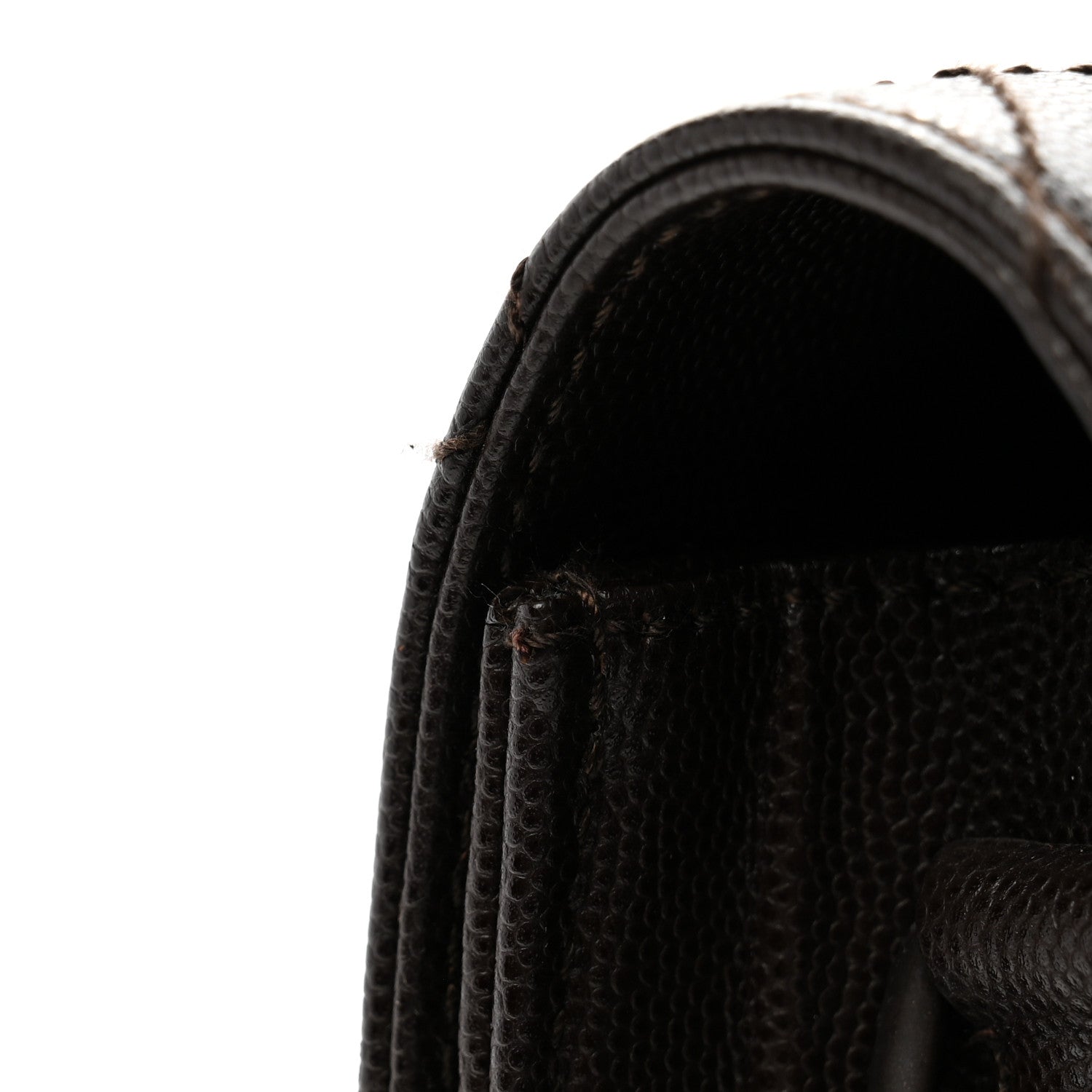 Chanel Caviar Diamond Stitched Flap Shoulder Bag Dark Brown 13 of 13