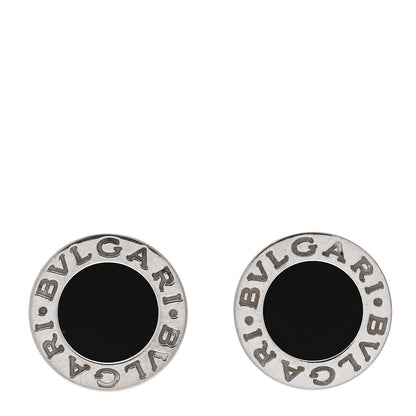 Bulgari 18K White Gold Black Onyx BVLGARI BVLGARI Stud Earrings 1 of 5