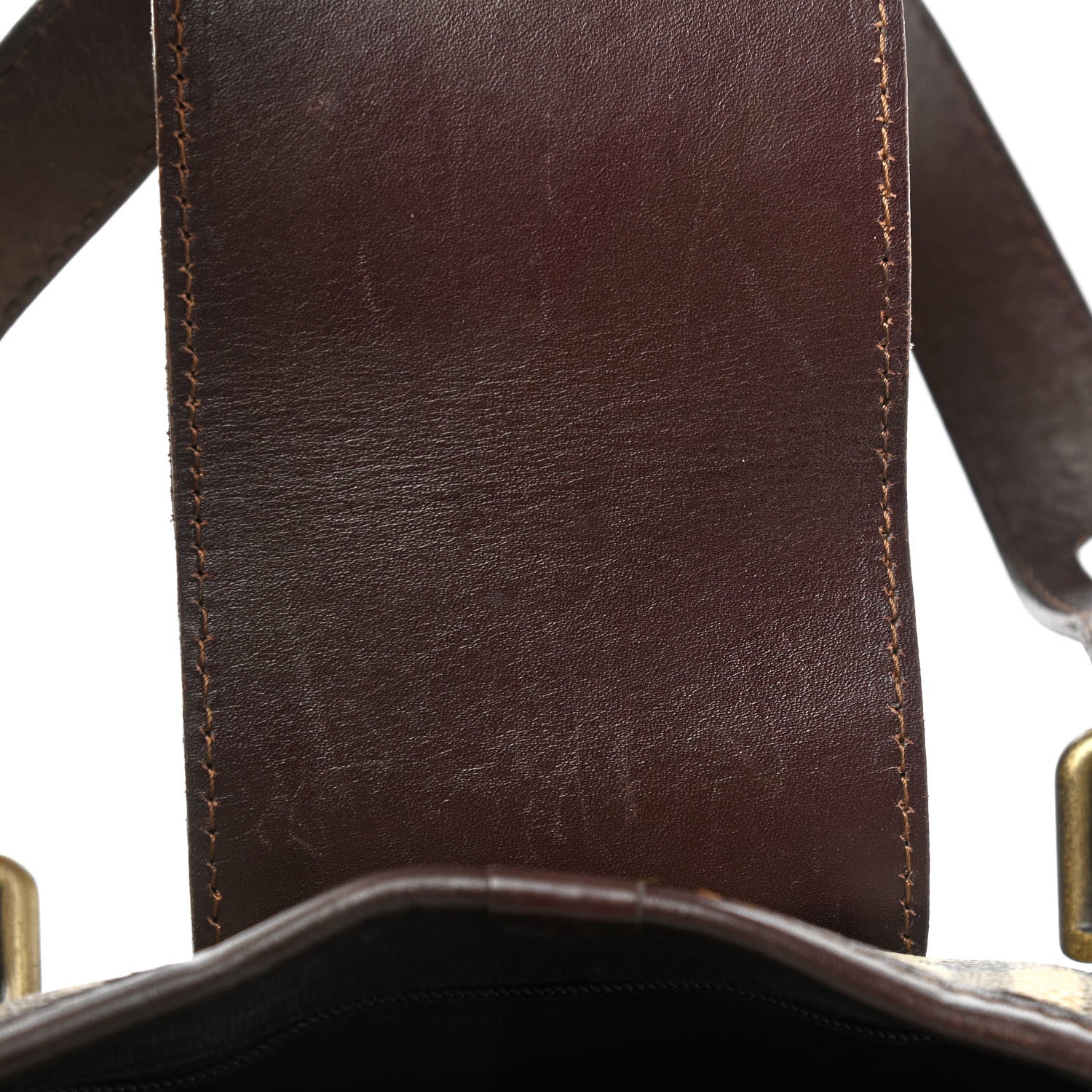 Burberry Haymarket Check Buckle Satchel Chocolate 15 of 17