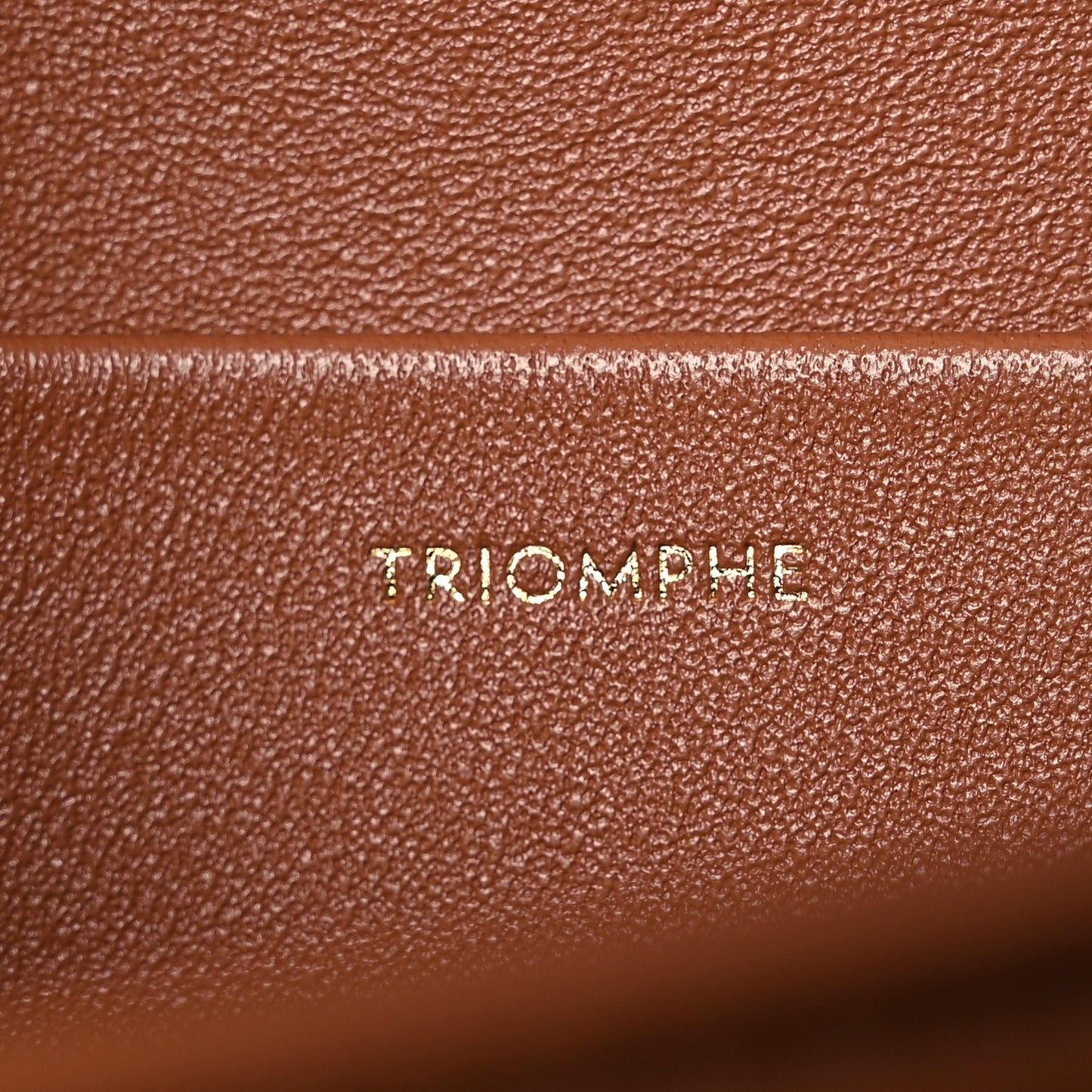 Textile Calfskin Classique Triomphe Bag Natural Tan