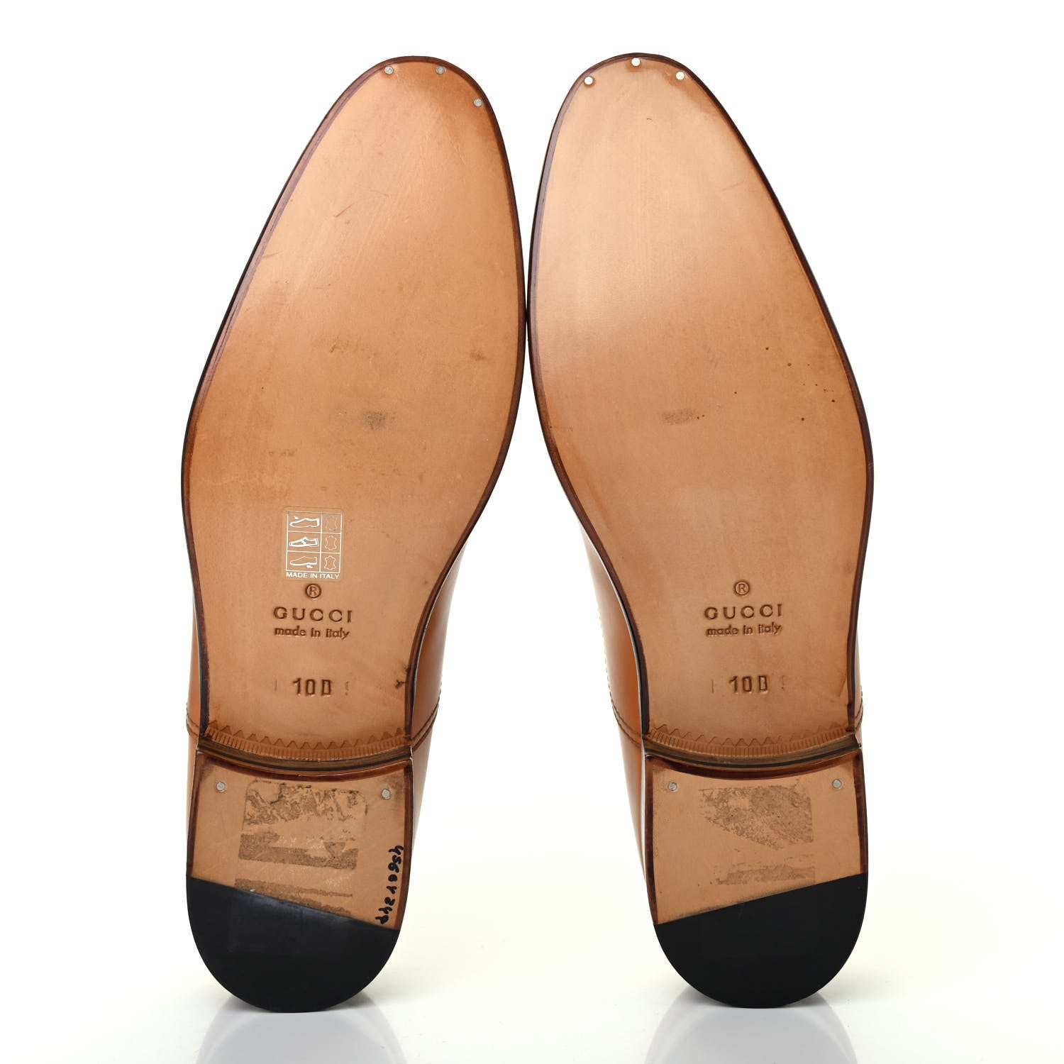 Gucci Calfskin Mens Captoe Oxford Loafers 10 Brown 4 of 4