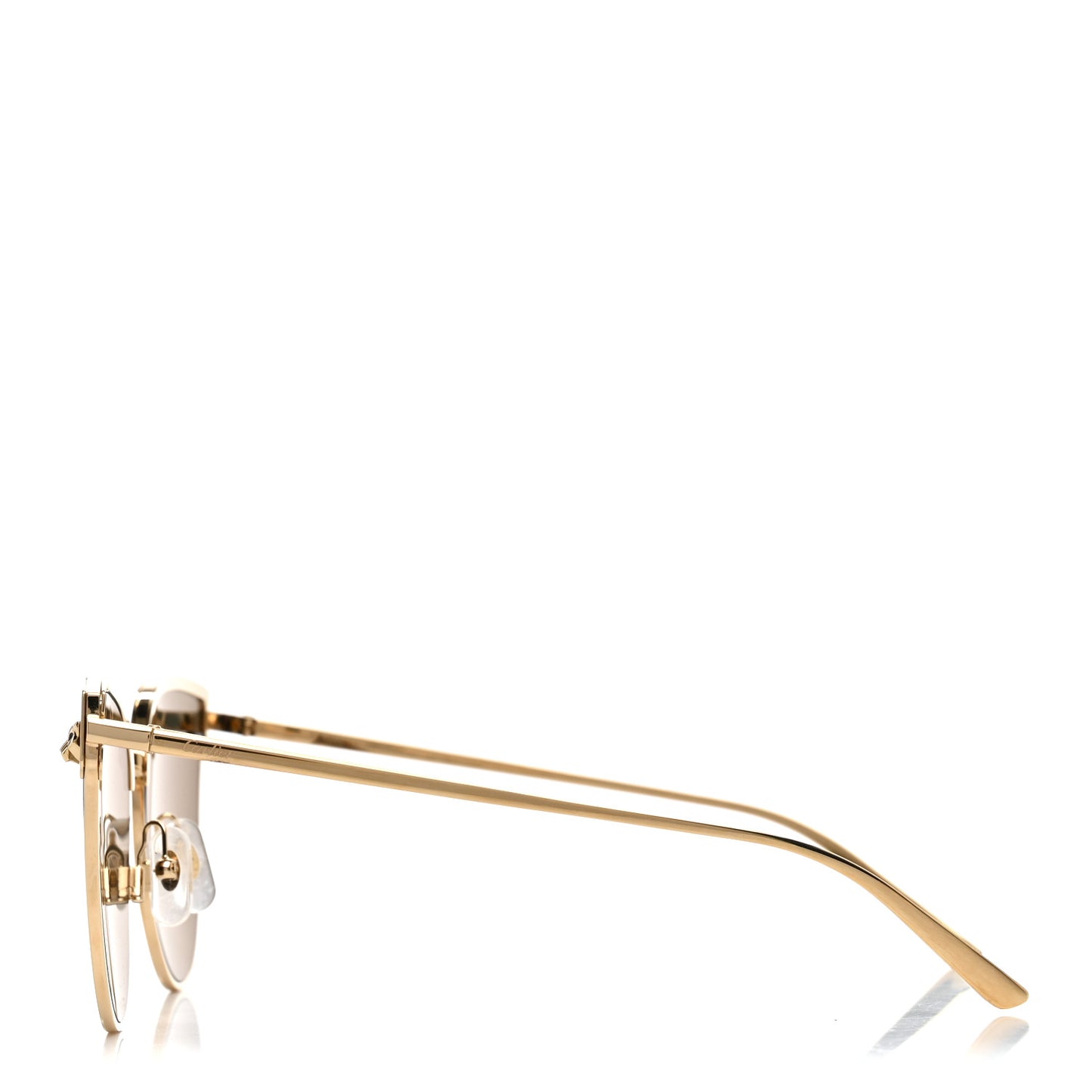 Panthere De Cartier Cat Eye Sunglasses CT0198S Gold