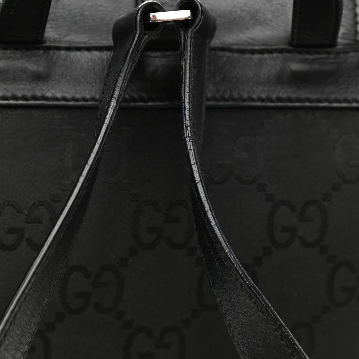 Nylon Monogram Backpack Black