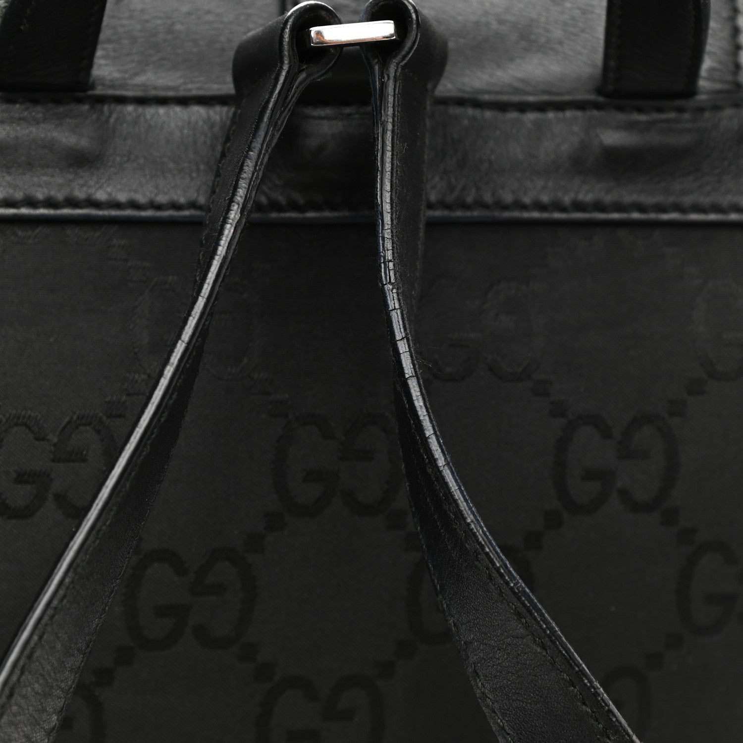 Gucci Nylon Monogram Backpack Black 13 of 15