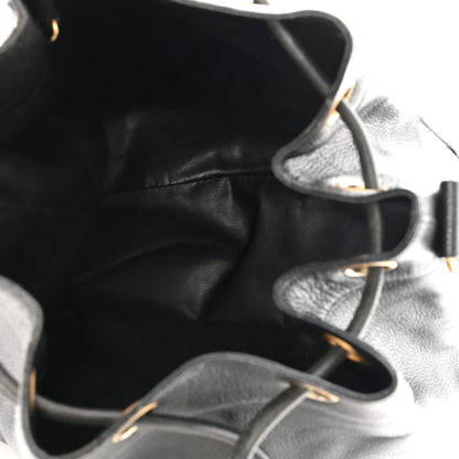 Chanel Caviar CC Drawstring Shoulder Bag Black 5 of 13